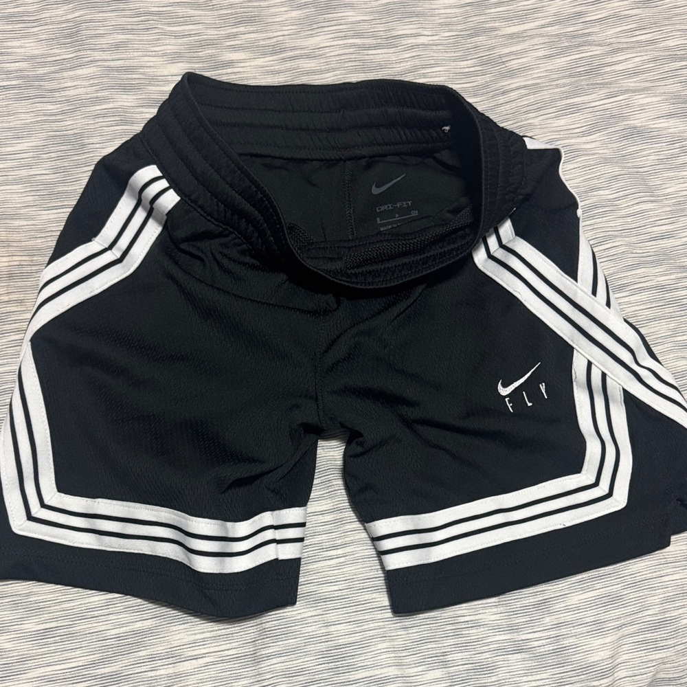 Kids Nike Dri Fit Black Fly Shorts